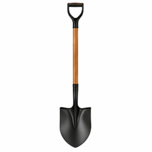 Round Point Shovel Wood Handle - 50